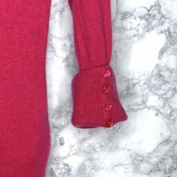 ⭐️ PRIVÉ 90s CASHMERE Ribbed Knit Luxury Pullover Sweater Women’s Medium - Picture 4 of 7